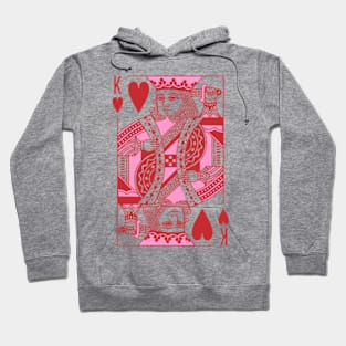 King of Hearts Valentines Day Matching Couple Hoodie